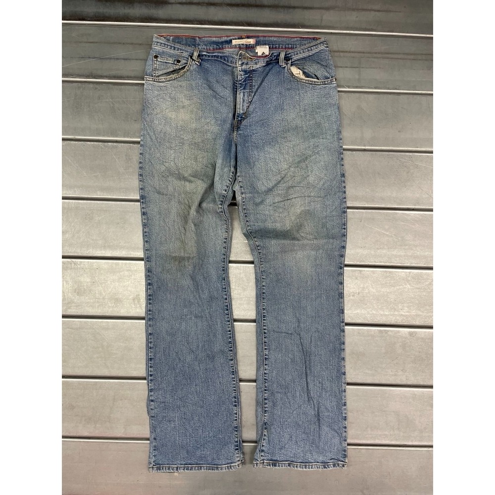 VTG Levis 550 Jeans Women Size 14L 34x33 Blue Light Wash Denim Relaxed Boot Cut